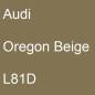 Preview: Audi, Oregon Beige, L81D.